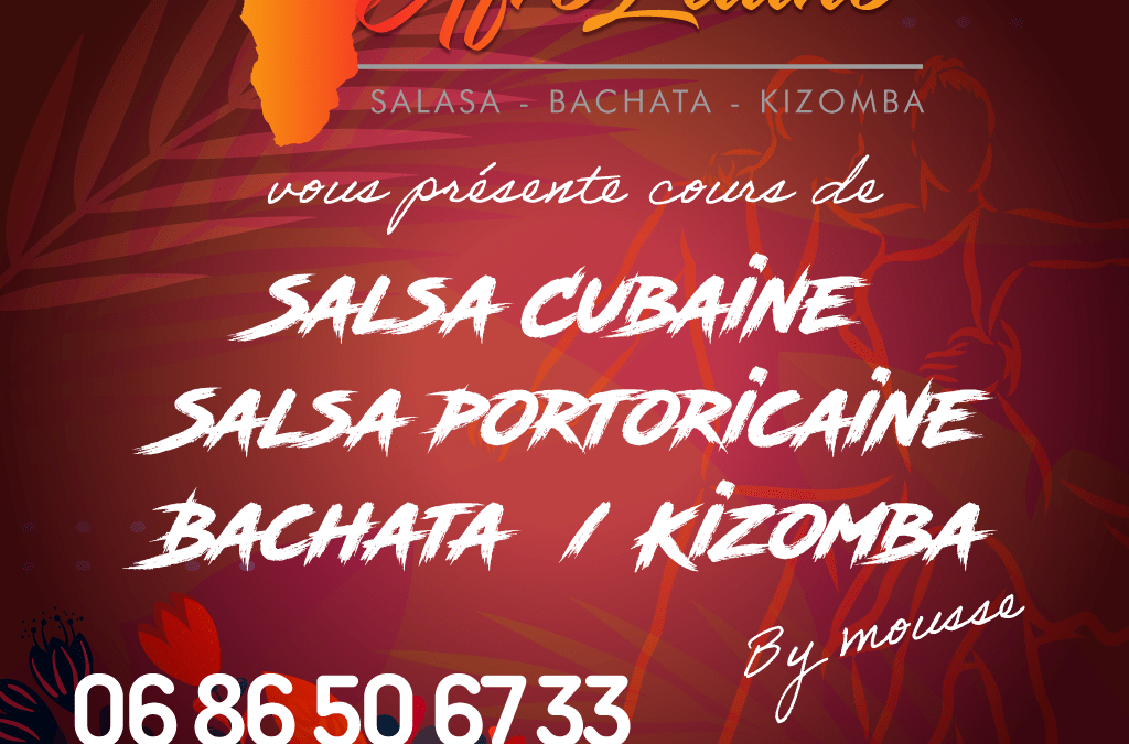 Reprise de cours de danse salsa bachata kizomba le 5 septembre 2023/2024 !!!