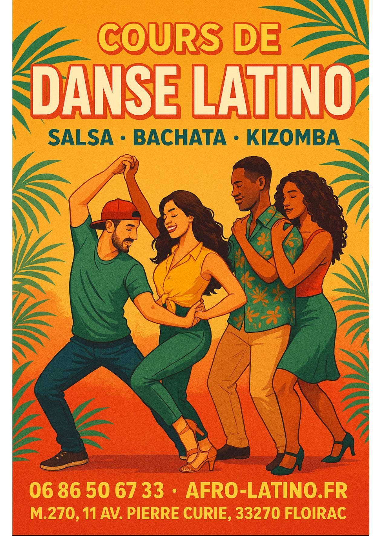 Cours de Salsa Bachata Kizomba à Floirac Rentrée 2025/2026